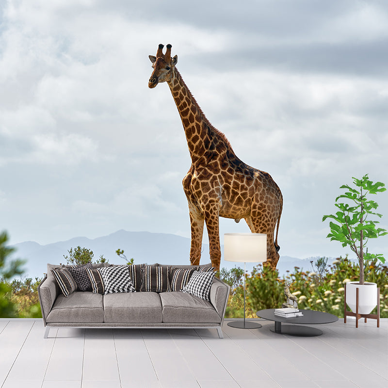 Giraffe Custom Photography Wall Murals Moisture Resistant, Made to Measure