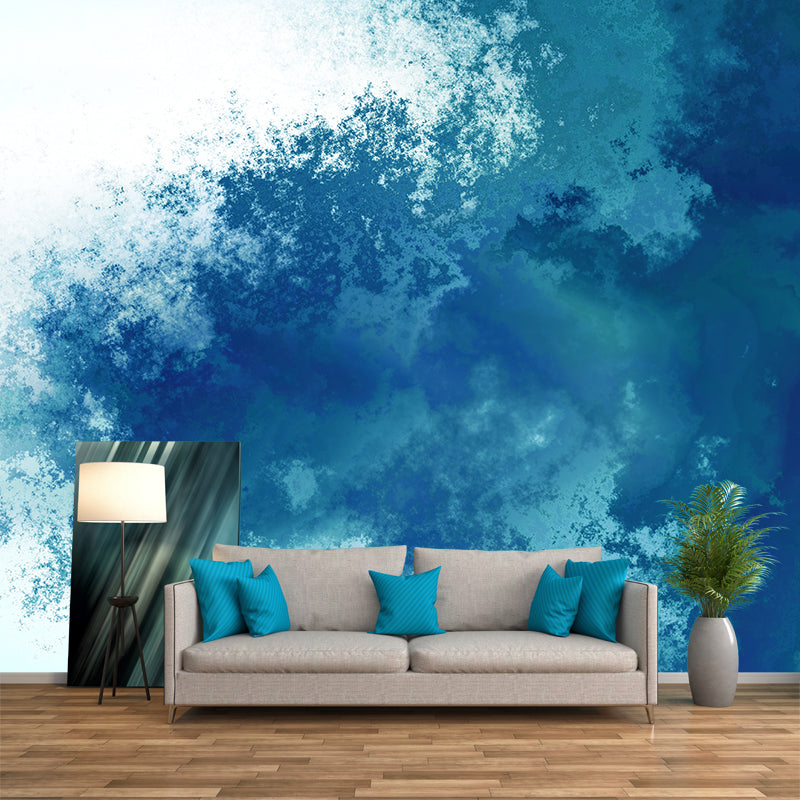 Abstract Wall Paper Mural Illustration Water Resistant Wall Covering for Home