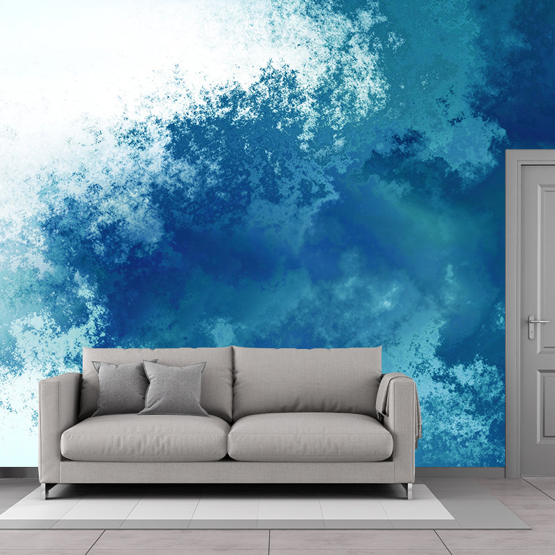 Abstract Wall Paper Mural Illustration Water Resistant Wall Covering for Home