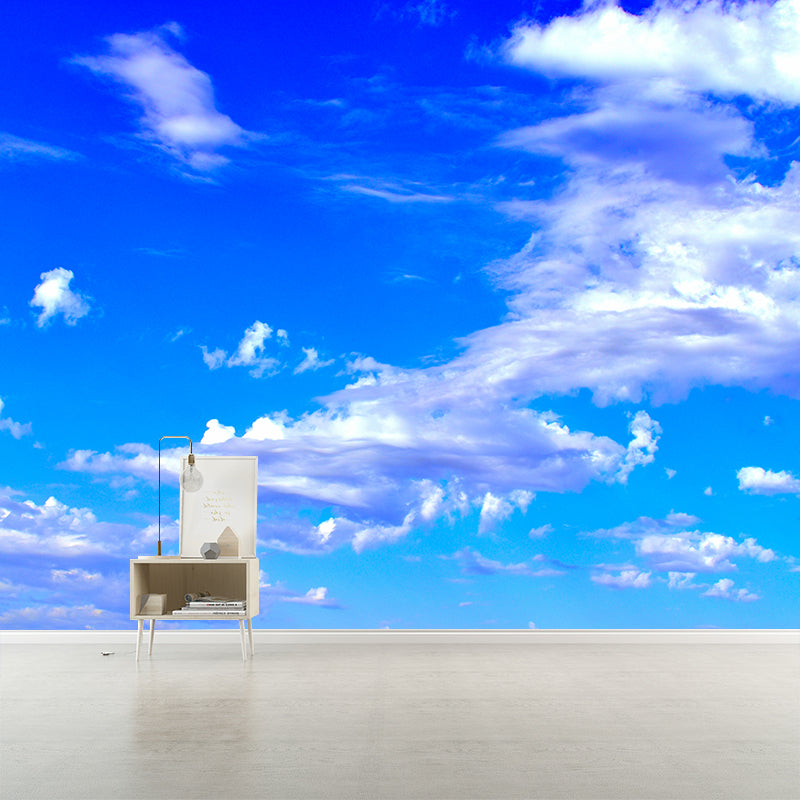 Beautiful Cloudscape Minimalistic Mural Wallpaper, Custom Size Available