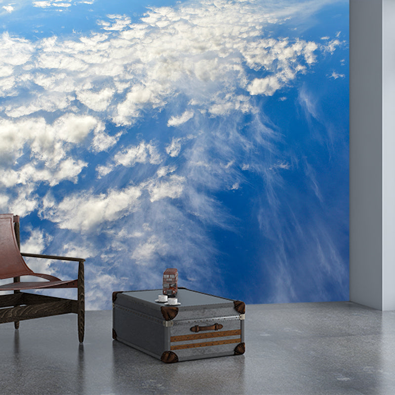 Beautiful Cloudscape Minimalistic Mural Wallpaper, Custom Size Available