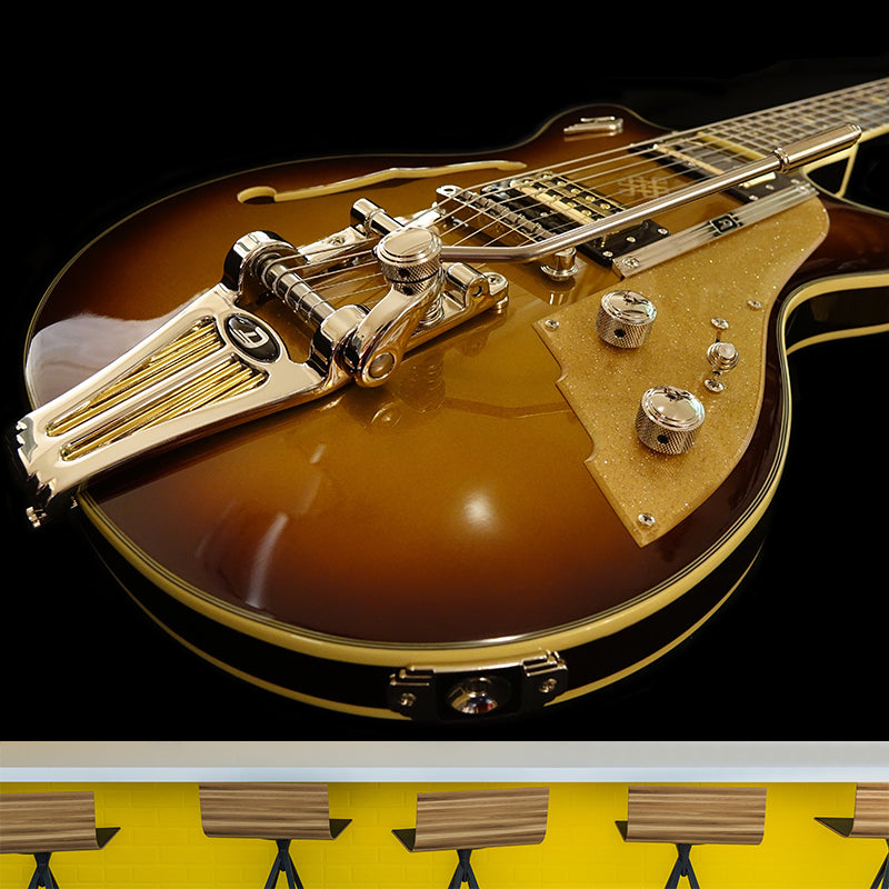 Guitar Water Resistant Mural Modern Washable Living Room Wall Art, Custom Print