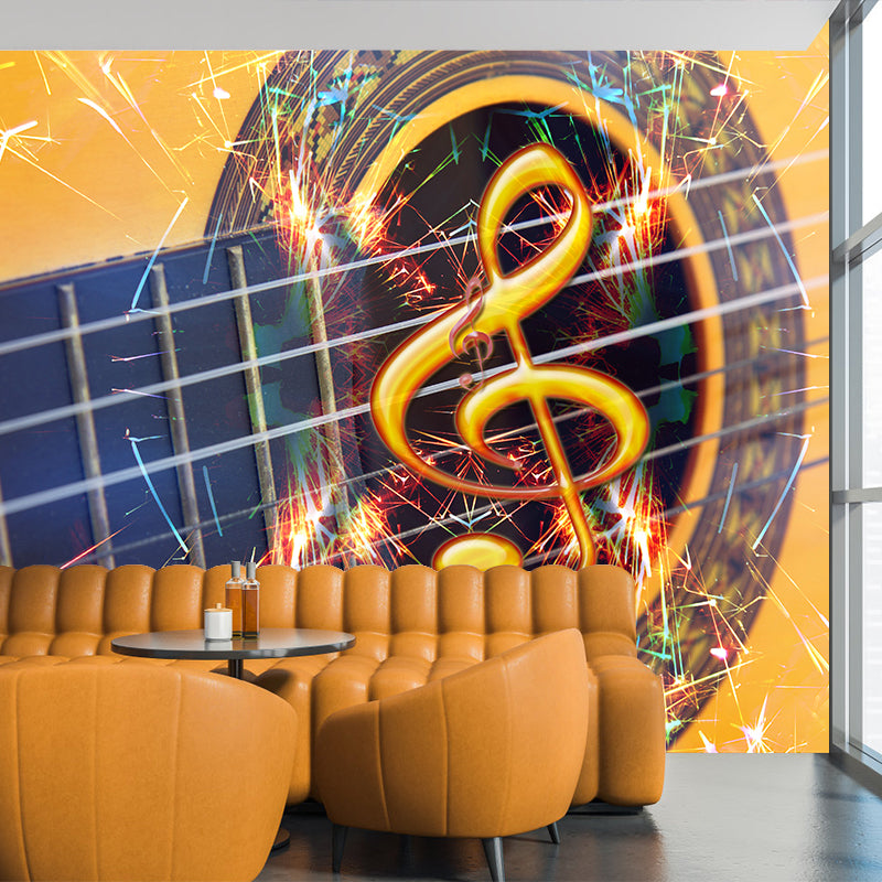 Guitar Hobby Water Resistant Wall Mural Modern Wall Decor, Made to Measure