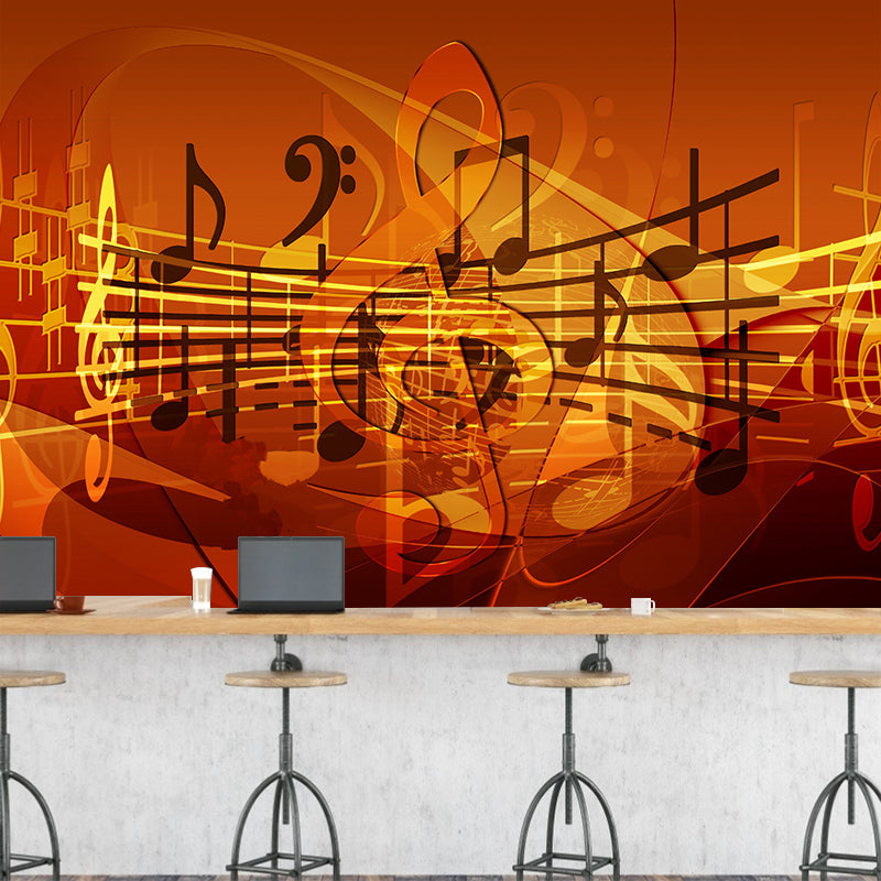 Singing Hobby Mural Wallpaper for Accent Wall Water Resistant, Custom Size Available
