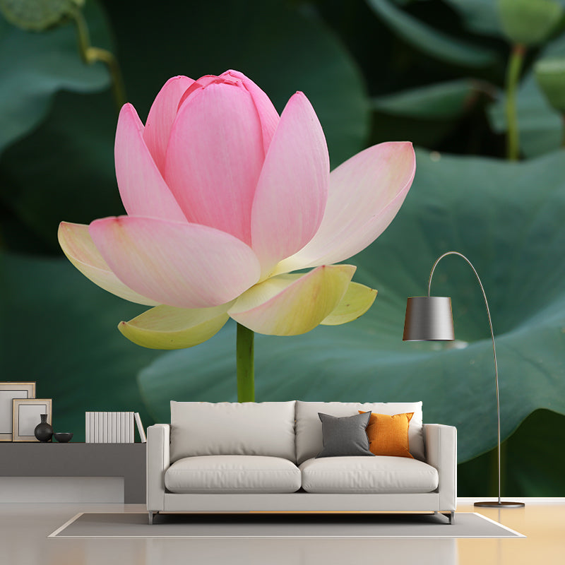 Water Plants Flower Print Wall Mural Decal Moisture Resistant, Custom Size