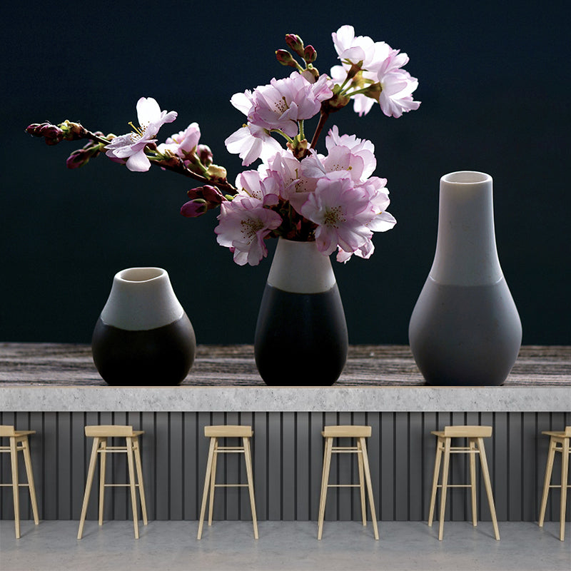 Minimalism Style Mural Wallpaper Flower Modern Wall Covering for Bedroom