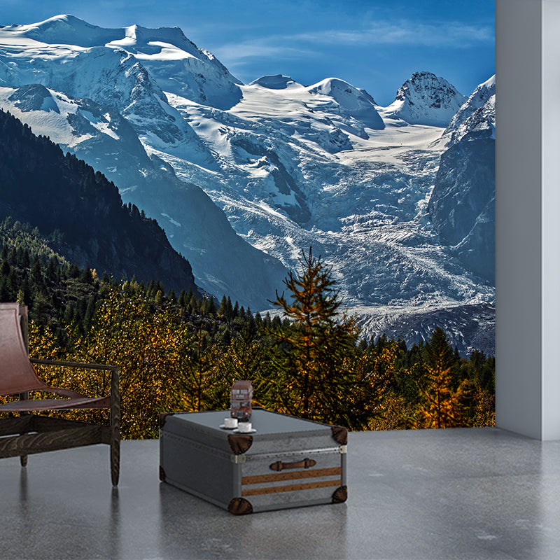 Water Resistant Mountain Mural Wallpaper Modern Wall Decor for Living Room