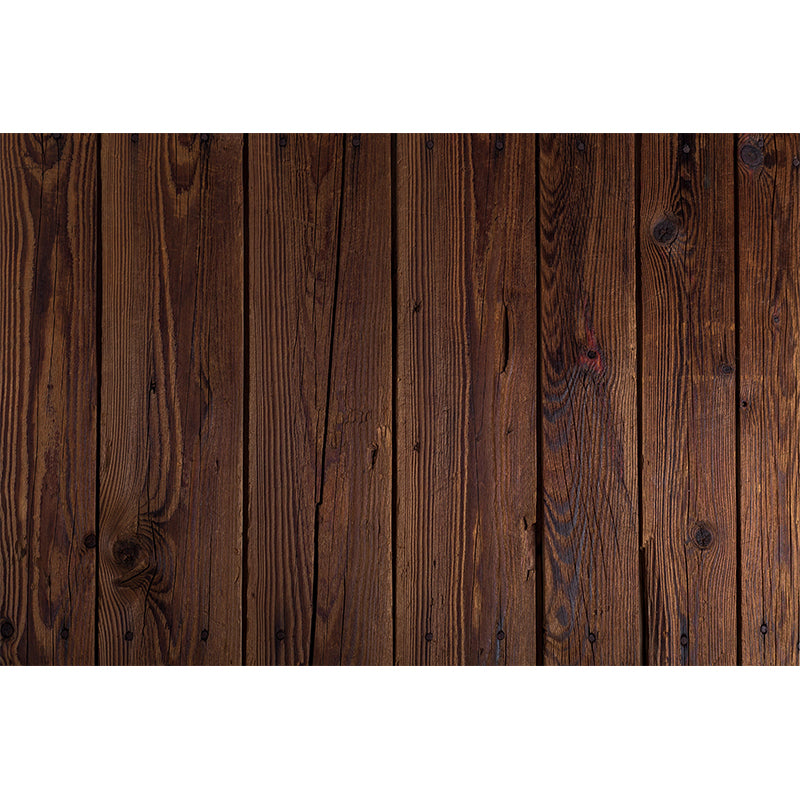 Autocollants muraux à motif de Texture en bois, décoration de la maison, décor Mural de salon de couleur foncée