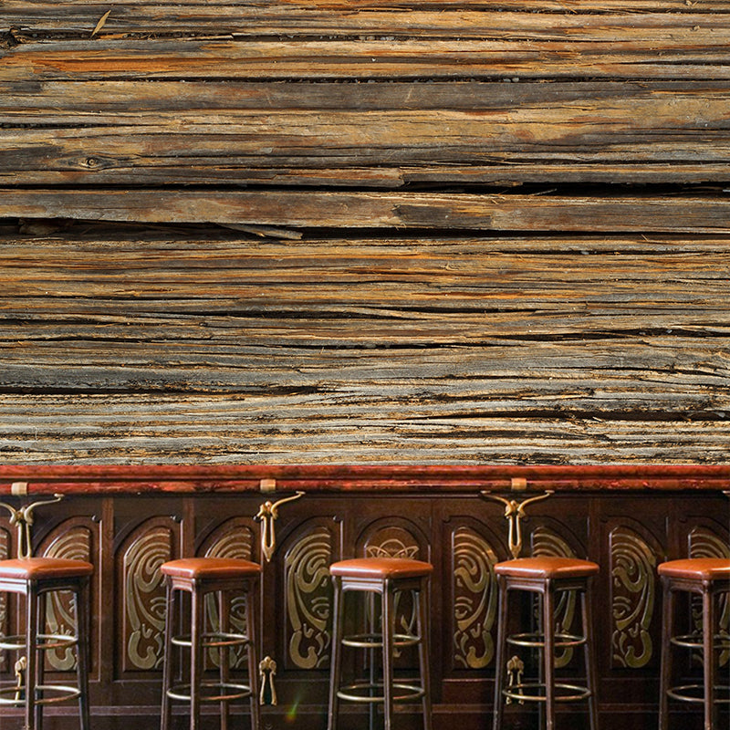 Maßgeschneiderte Vintage-Wandbild aus altem Holz, Fotografie-Tapete, Badezimmer-Wanddekoration