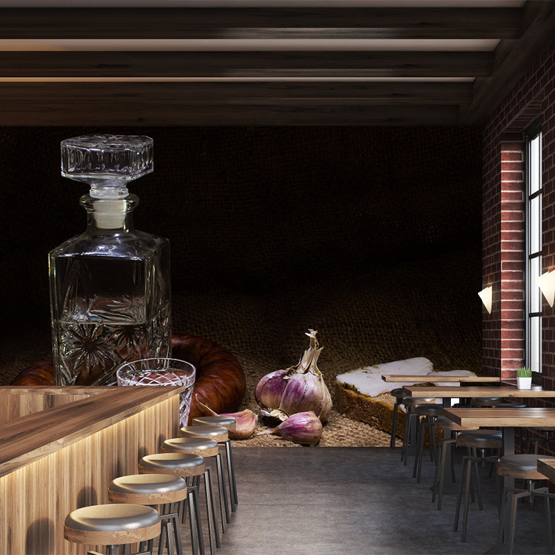 Liquor Mural Wallpaper Mildew Resistant Special Bar Shop Decorative Mural