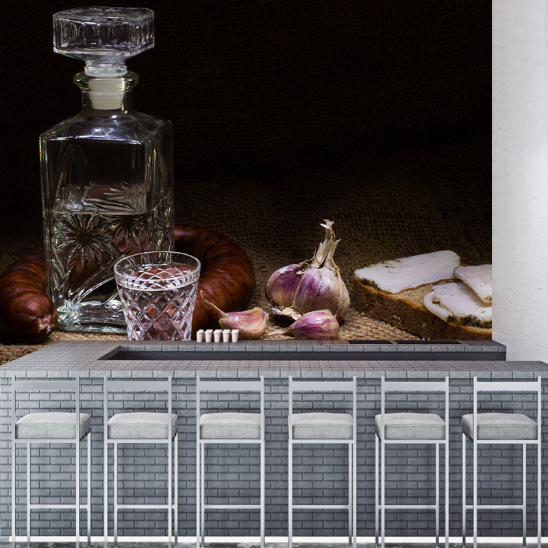 Liquor Mural Wallpaper Mildew Resistant Special Bar Shop Decorative Mural