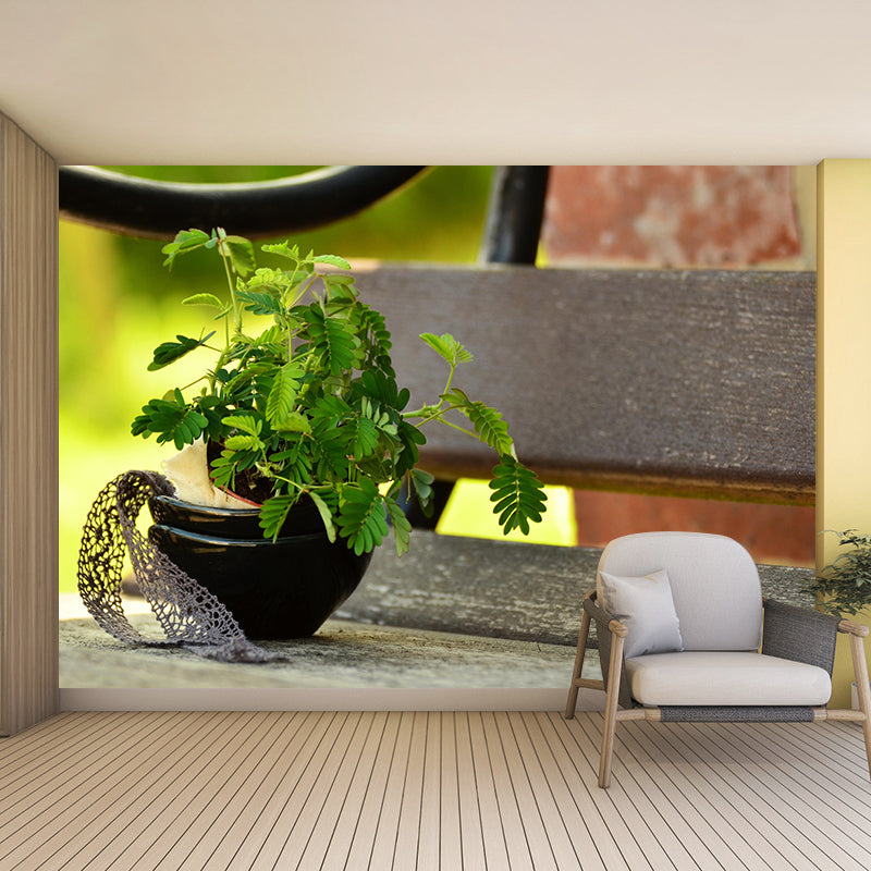 Contemporary Mimosa Home Mural Mildew Resistant Wall Decor for Bedroom