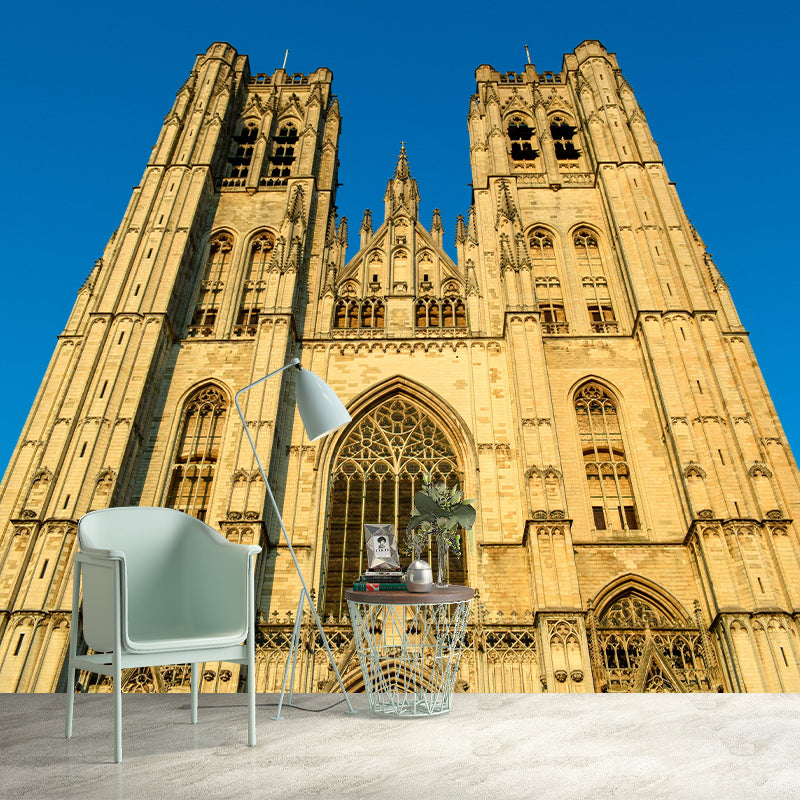 Brussels Mural Horizontal Photography Mildew Resistant Wall Art for Bedroom