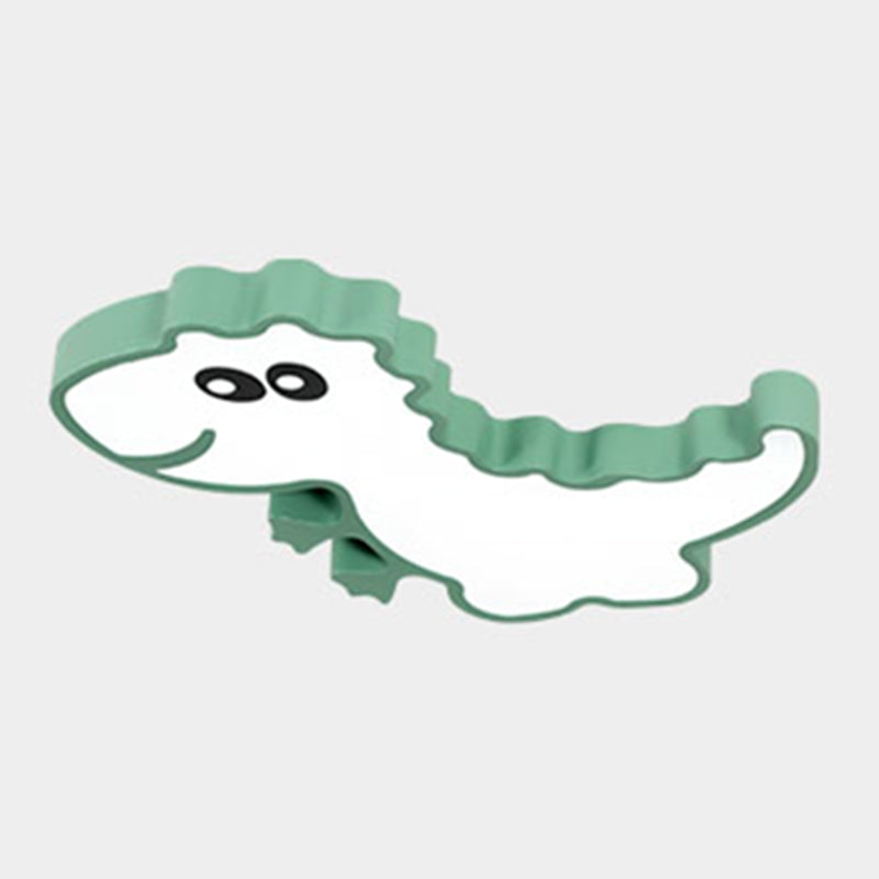 1-Light Kids Cartoon Flush Mount Metal Ceiling Light Fixture for Bedroom