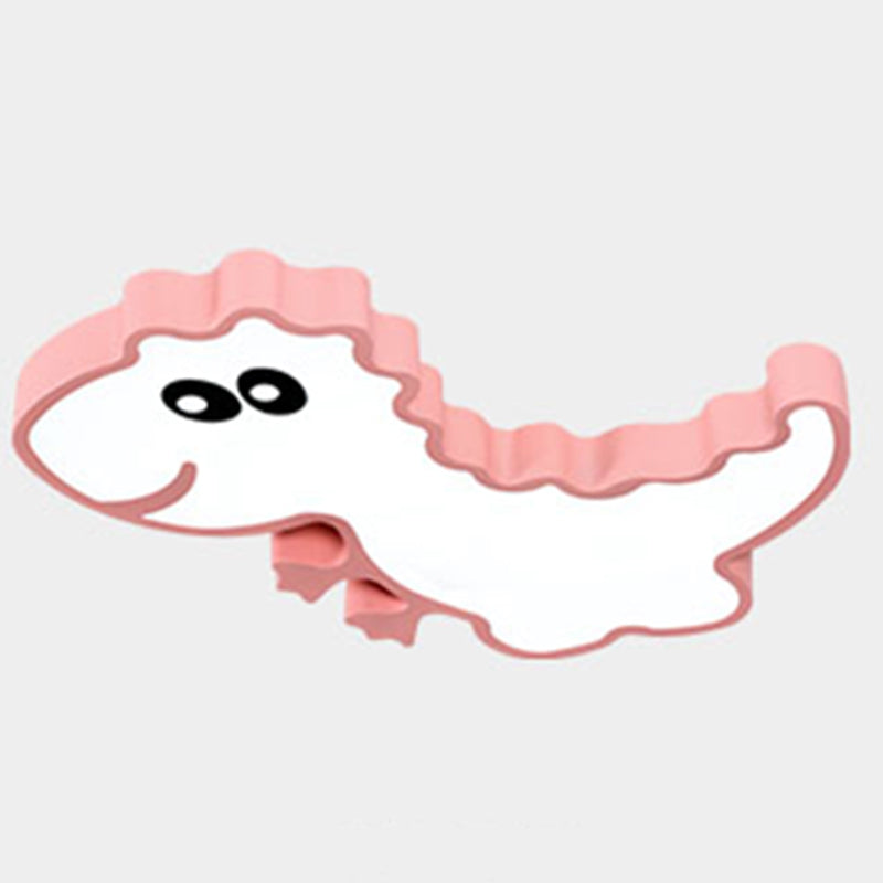 1-Light Kids Cartoon Flush Mount Metal Ceiling Light Fixture for Bedroom