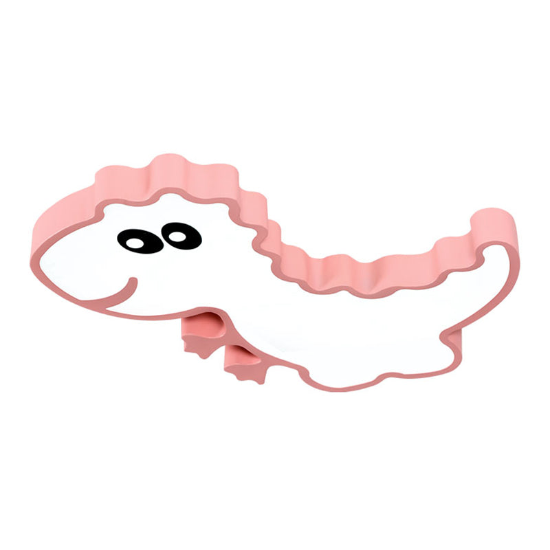 1-Light Kids Cartoon Flush Mount Metal Ceiling Light Fixture for Bedroom