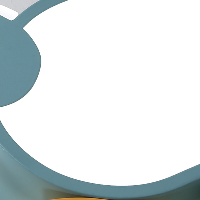 Kids Heart Flush Mount Metal Nordic Ceiling Light Fixture for Children's Room