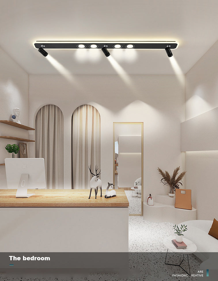 Ultradünne, quadratische, moderne LED-Deckenleuchte für die Unterputzmontage aus Metall für den Flur