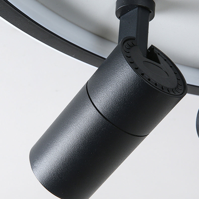 Ultra-thin Iron LED Flush Mount Modern Ceiling Light Fixture for Bedroom