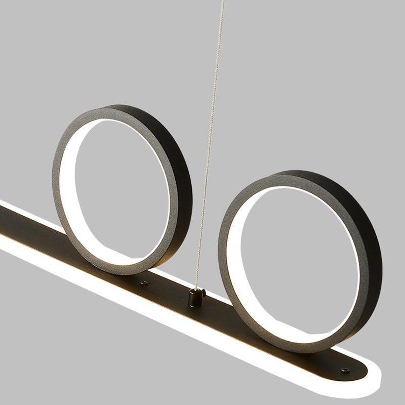 Salle à manger Modern Island LEDLING LINEAR 4 LUMILES PENDANT ALUMINUM LUMIN