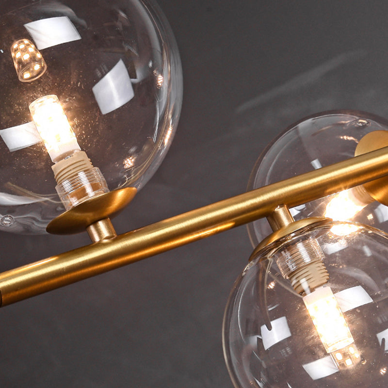 Luci a sospensione contemporanea illuminazione isola lineare lampada sospesa in oro