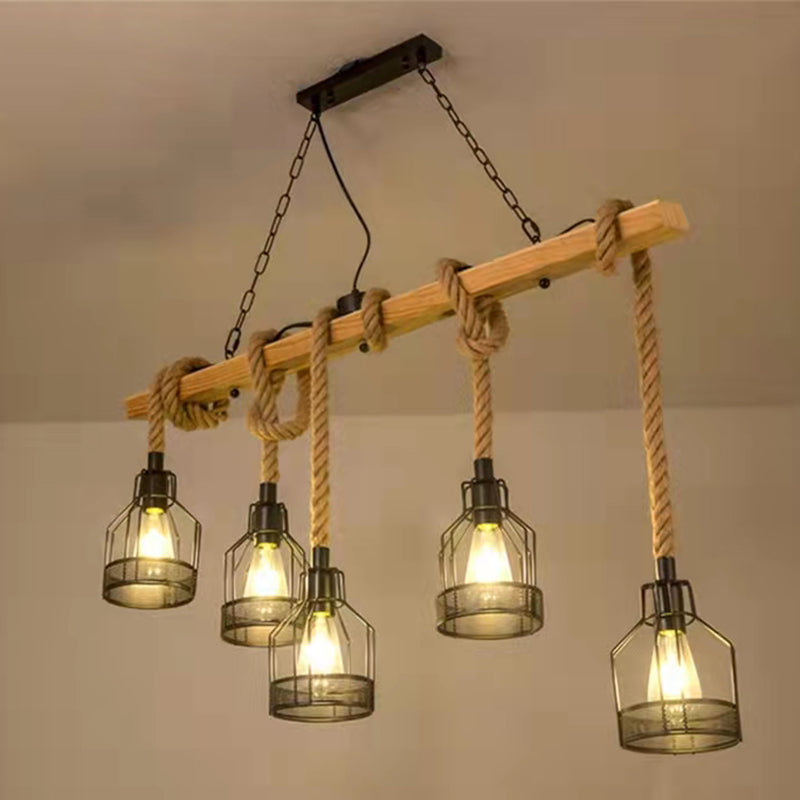 5 îlot de cuisine légère pendentif éclairage de l'île linéaire éclairage de l'île contemporaine