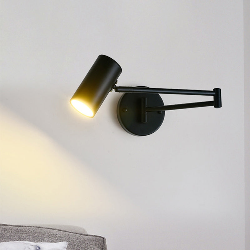Prononi leggeri in metallo a 1 luce Moderna MODERNIT BLACK E GOLD ARM SCHEDTURE DELLA parete