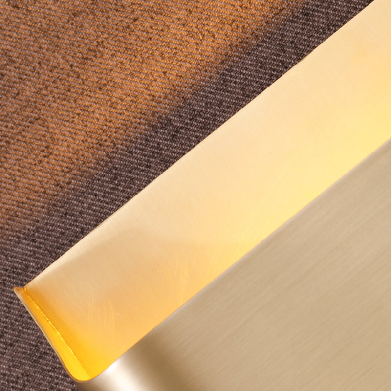 Rectangular Brass Sconces Wall Lights Modern Style 1-Light Wall Sconce Light Fixtures