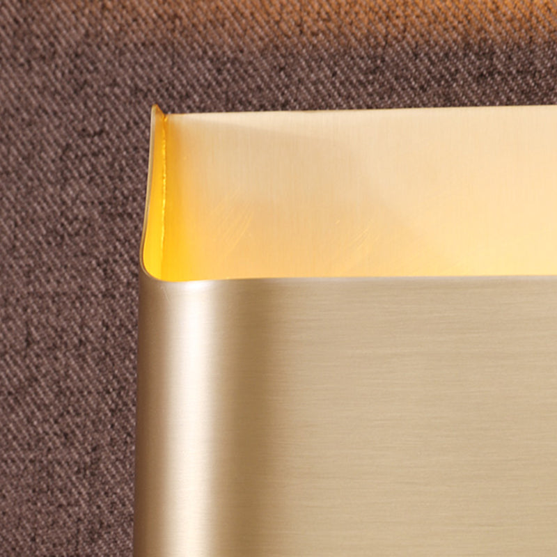 Rectangular Brass Sconces Wall Lights Modern Style 1-Light Wall Sconce Light Fixtures