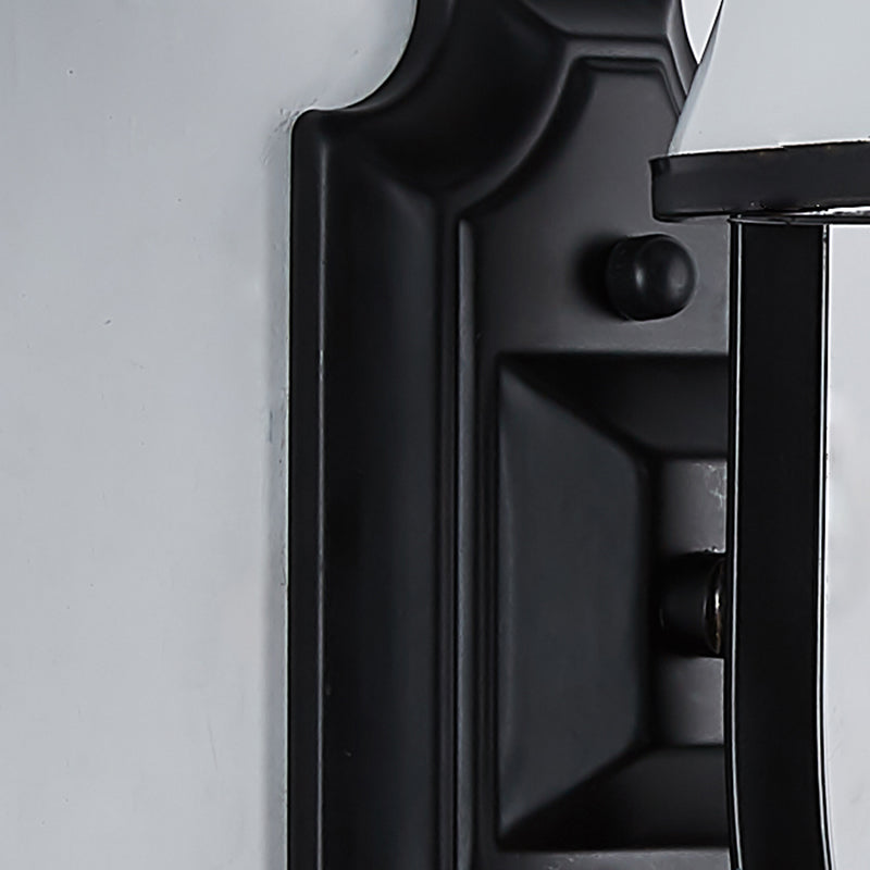1-Licht geometrische Wandleuchten moderne einfache Style-Glas-Wandbeleuchtung in Schwarz