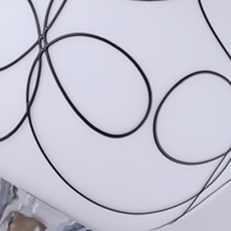 1-licht ronde wand SCONCE Moderne eenvoudige stijl glazen wandverlichting in zwart en goud