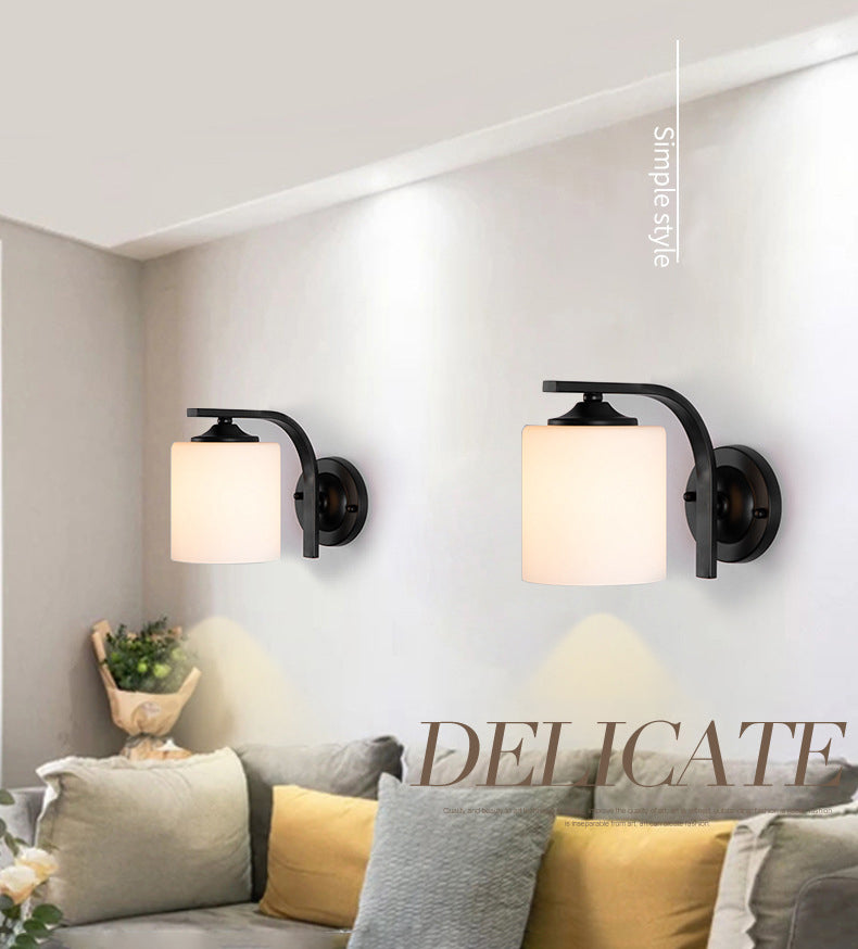 1-Licht-Halbzylinder Wandleuchte modern