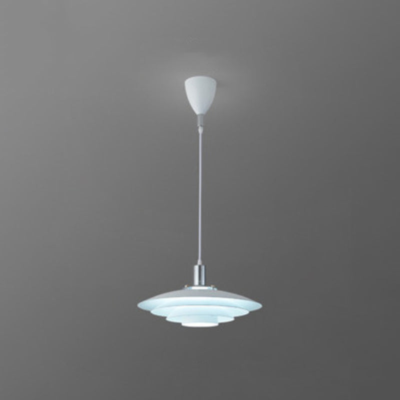 Salle d'éclairage de suspension en métal moderne à une lumière