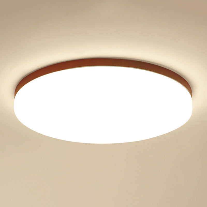 Simple Square Legno Flush Montaggio Soffitto Luce Fissaggio per Bedroom Living Room