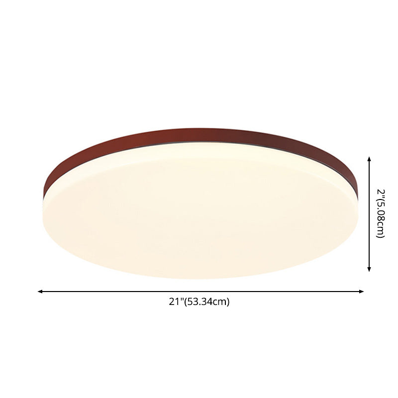 Simple Square Legno Flush Montaggio Soffitto Luce Fissaggio per Bedroom Living Room