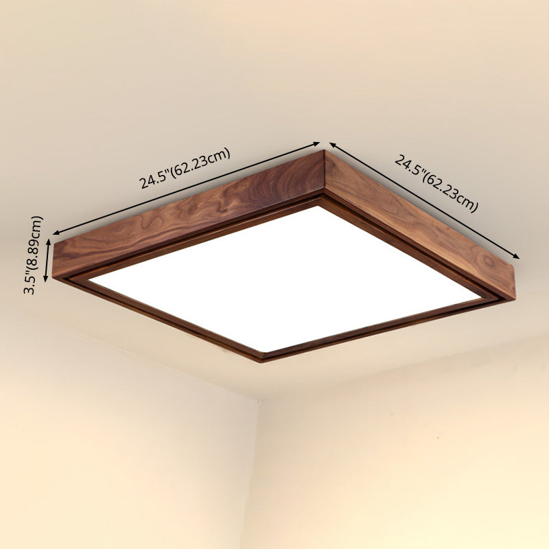 Lámpara de techo empotrada LED cuadrada minimalista contemporánea para sala de estar