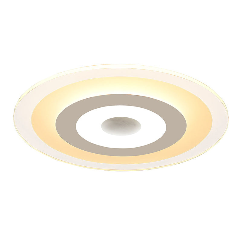 Modern Style Ultra-thin Round LED Lamp Flush Mount Ceiling Light for Living Room