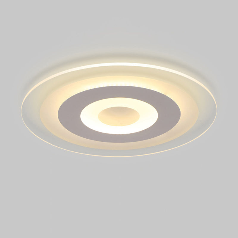 Lampe LED ronde Ultra-mince de Style moderne, plafonnier encastré pour salon