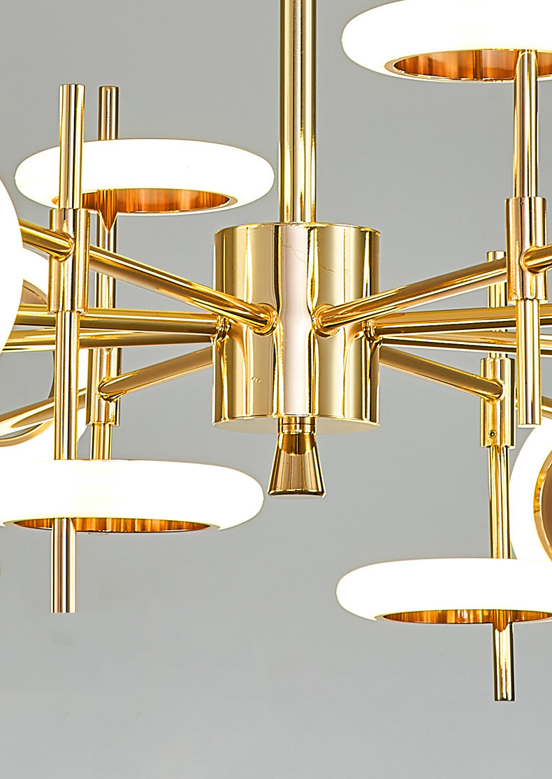 Style moderne simplicité lustre LED Light acrylique Pendant le pendentif rond pour le salon