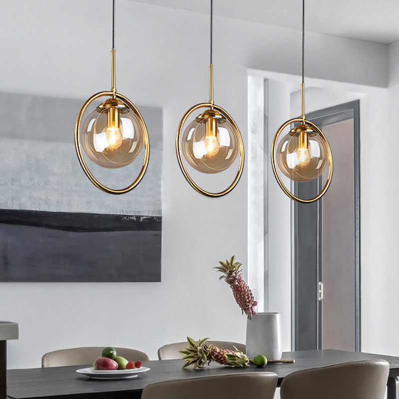 Sphère kit de lumière en verre transparent