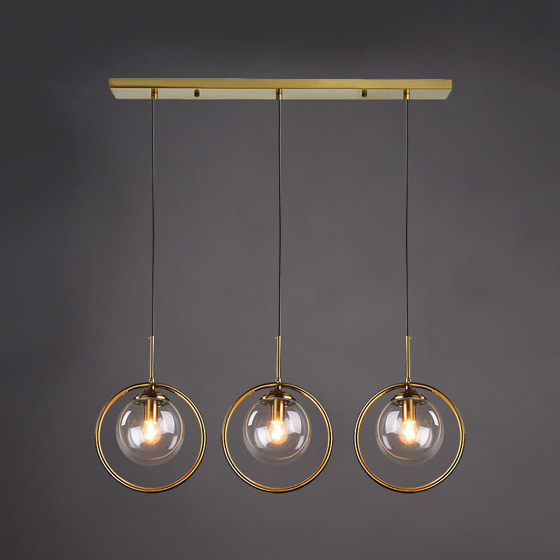 Sphère kit de lumière en verre transparent