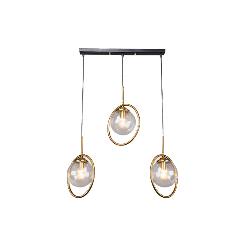 Sphère kit de lumière en verre transparent