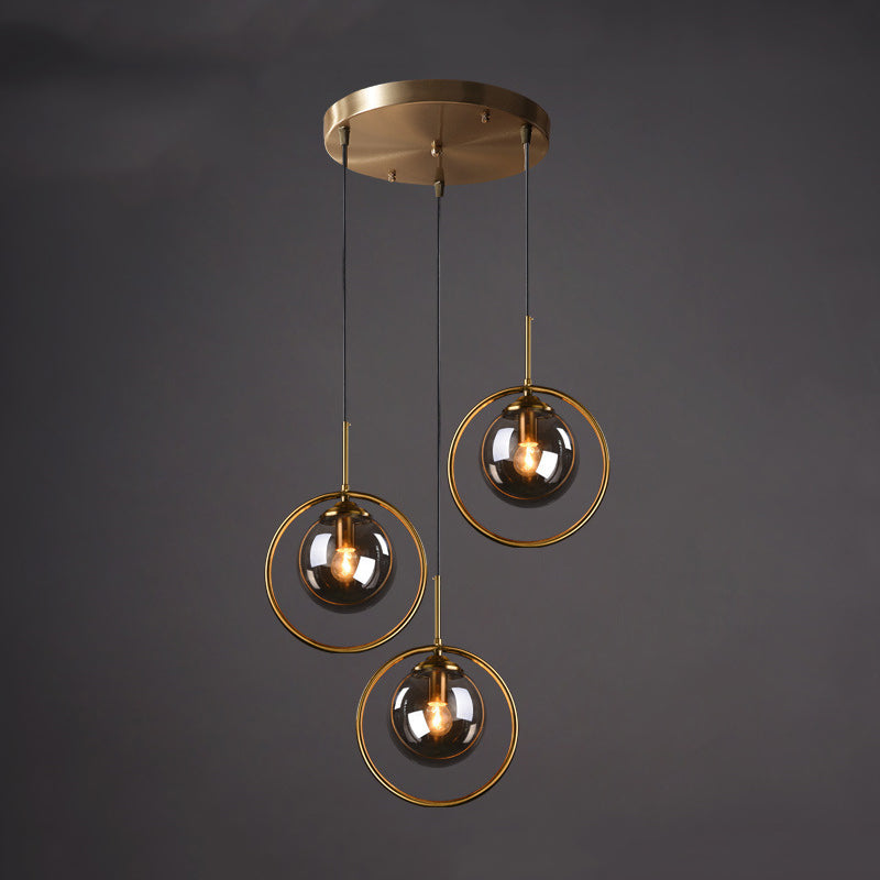 Sphère kit de lumière en verre transparent