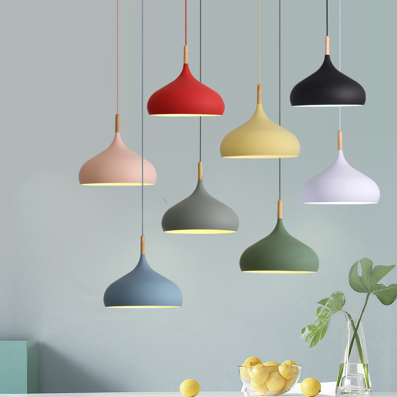 Metallkuppel Anhänger Beleuchtungsbehandlung Makkaron Hanging Anhänger Licht für Esszimmer