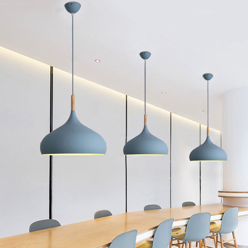 Metallkuppel Anhänger Beleuchtungsbehandlung Makkaron Hanging Anhänger Licht für Esszimmer