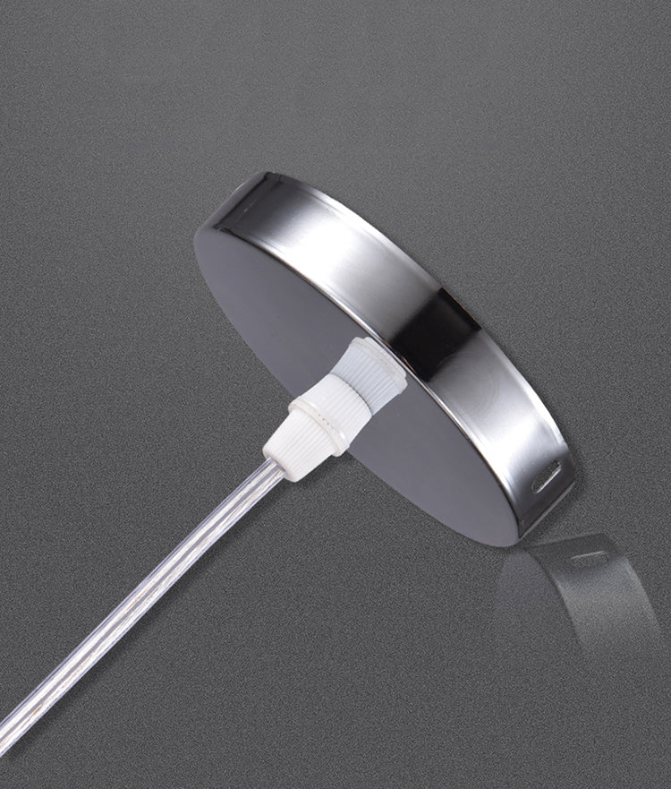 Pendule verre suspendu plafonnier style minimaliste plafond blanc pendant plafonnier