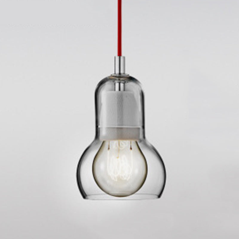 Nordic Style Bulb Pendant Lighting Fixture Glass Dinning Room Ceiling Pendant Light