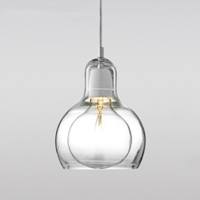 Nordic Style Bulb Pendant Lighting Fixture Glass Dinning Room Ceiling Pendant Light