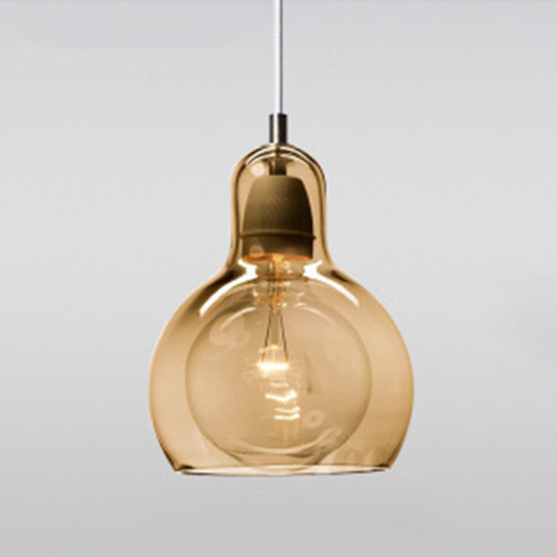 Nordic Style Bulb Pendant Lighting Fixture Glass Dinning Room Ceiling Pendant Light