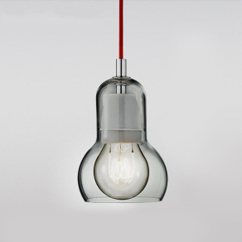 Nordic Style Bulb Pendant Lighting Fixture Glass Dinning Room Ceiling Pendant Light